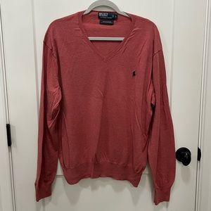 Mens Polo v neck sweater. Size Large